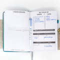 A5 Hardcover Leather Daily Expense Tracker for Home Management